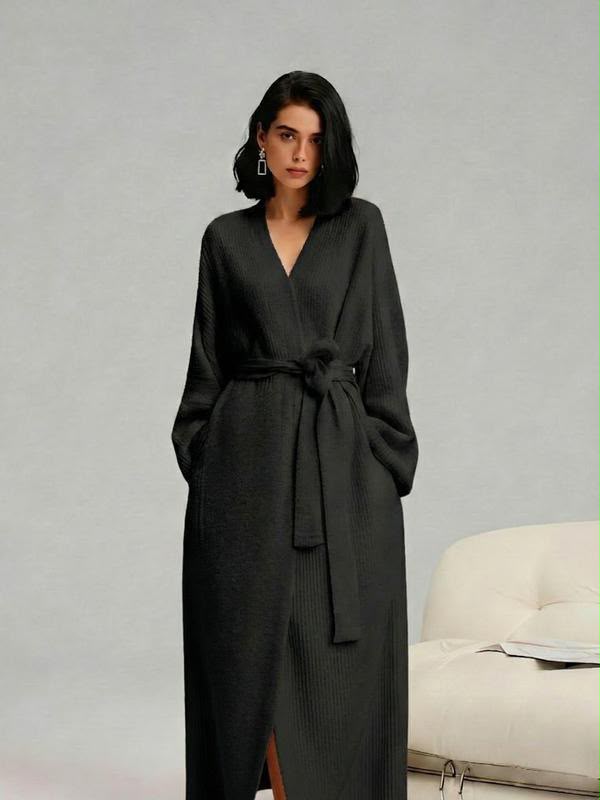 Cloudora knit cardigan — black