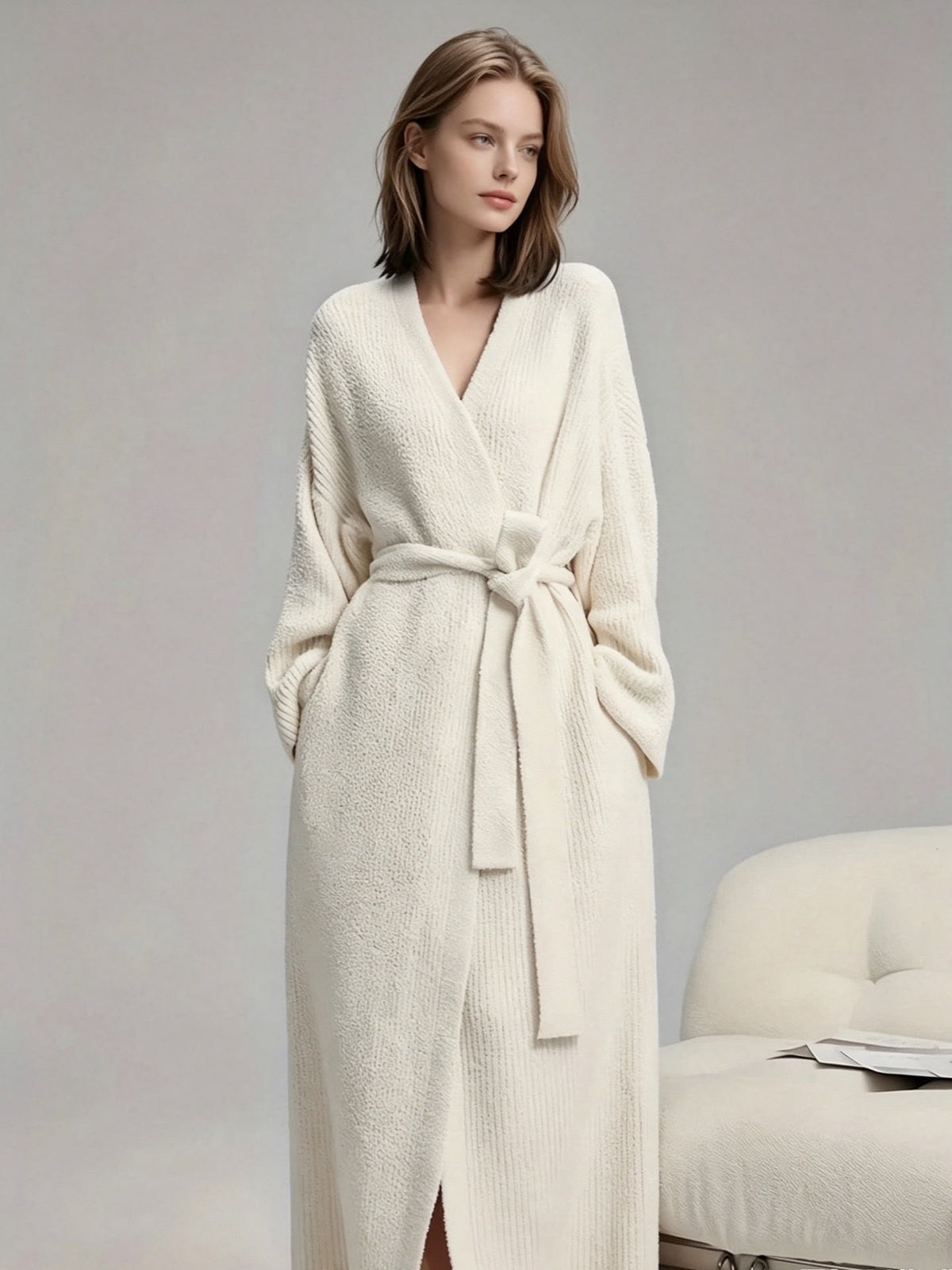 Cloudora knit cardigan — cream